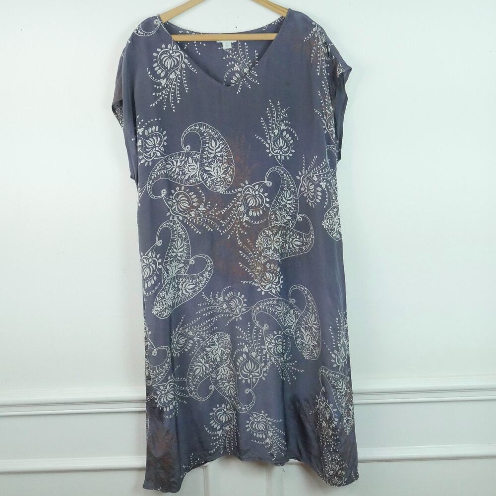 Sundance Belicia Dress Size Large Paisley Boho Lightweight Beach Resort Popover